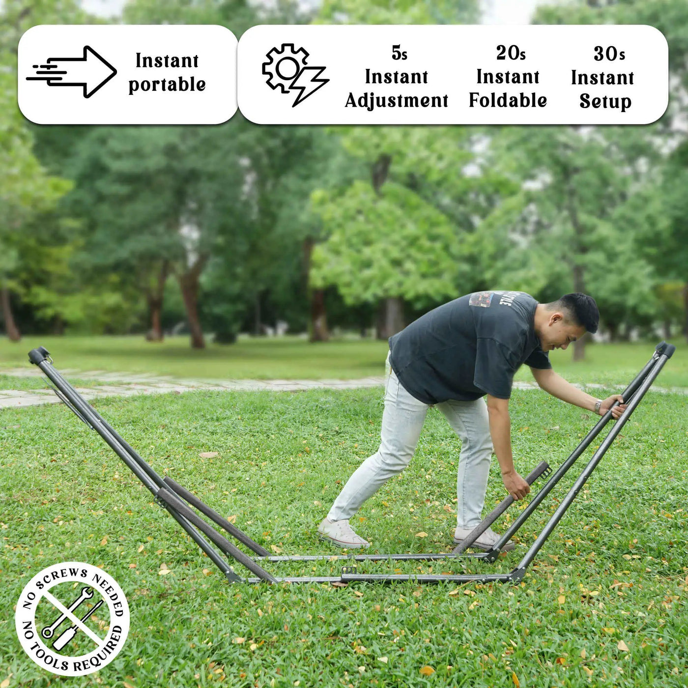 Uniki Canvas Hammock with Stand by Megsu