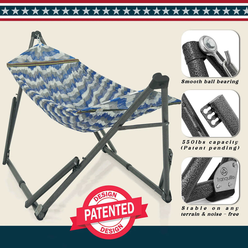 Tranquillo Uniki Collapsible Hammock Stand for Ultimate Relaxation by Megsu