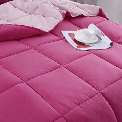 Full/Queen Traditional Microfiber Reversible 3 Piece Comforter Set in Pink by HomePacific
