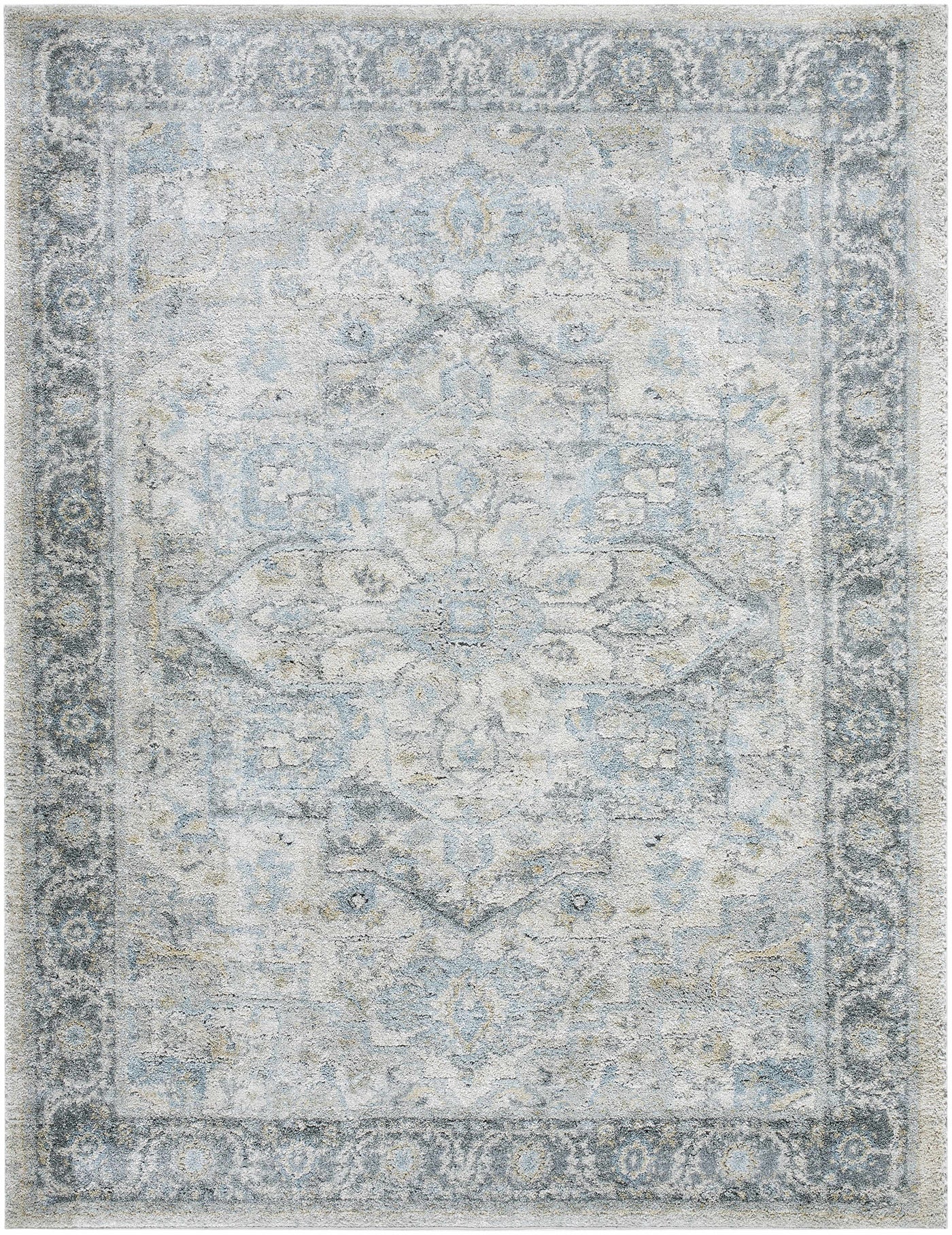 Akshay Light Gray Thick Luxe Area Rug by Boutique Rugs