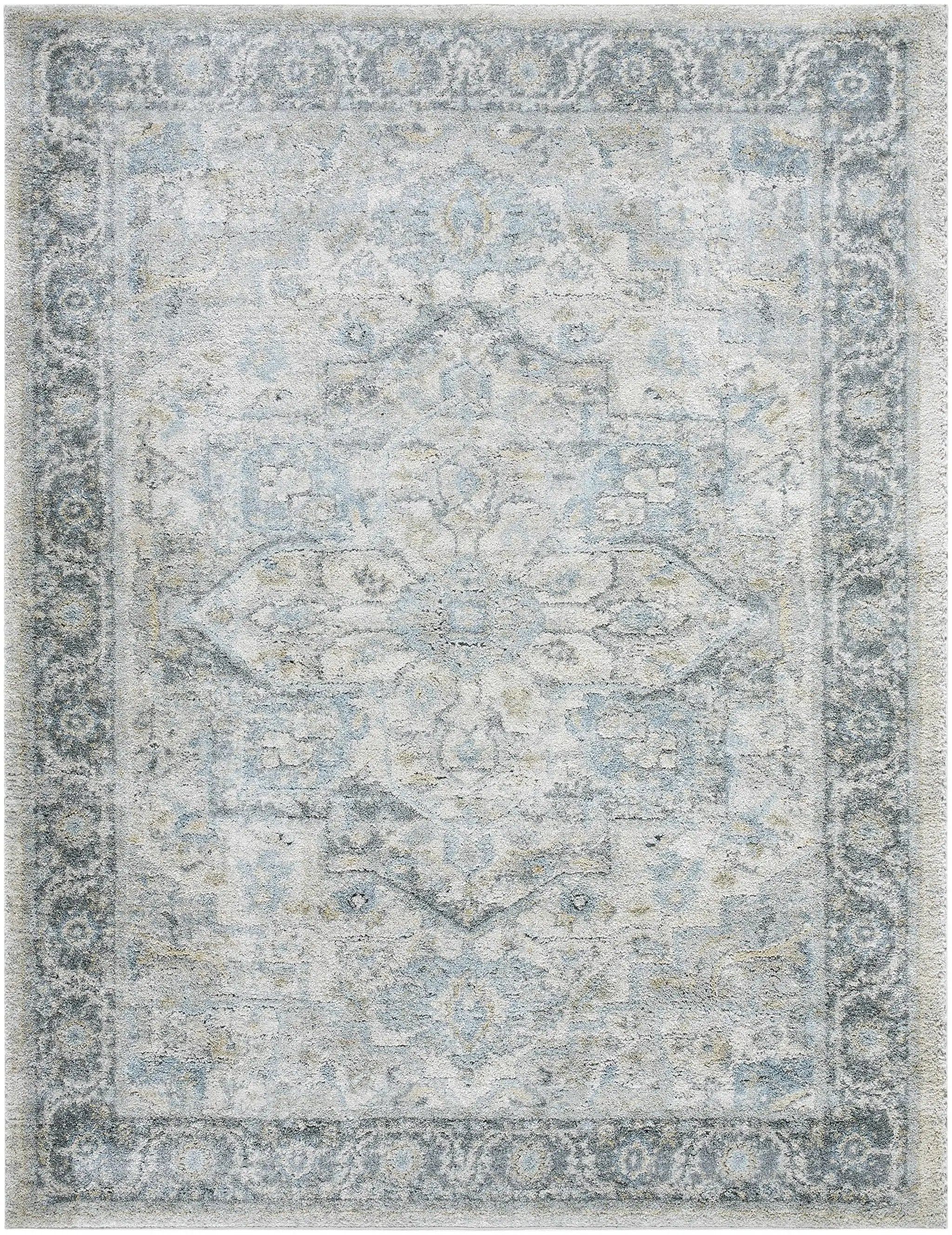 Akshay Light Gray Thick Luxe Area Rug by Boutique Rugs