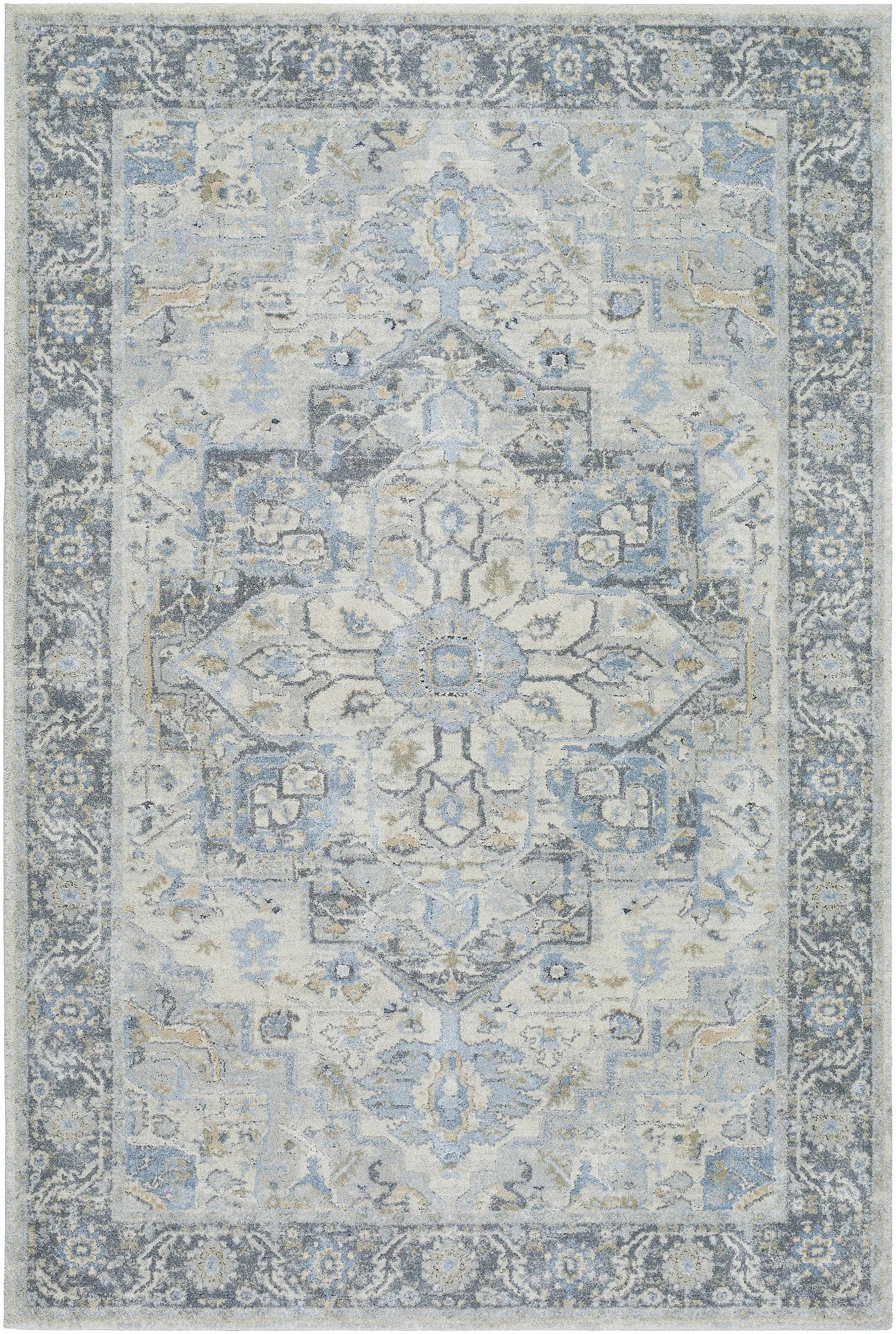 Akshay Light Gray Thick Luxe Area Rug by Boutique Rugs