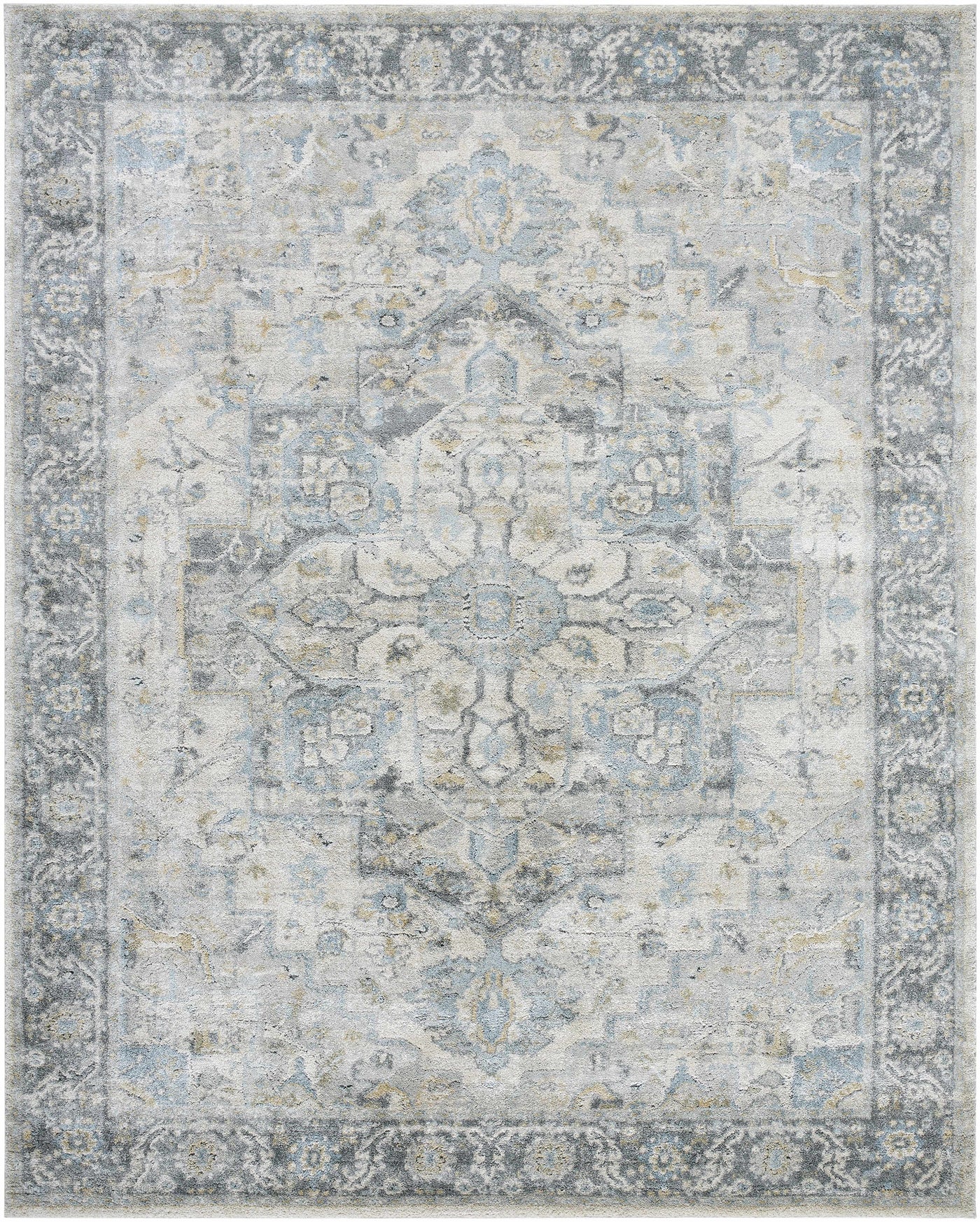 Akshay Light Gray Thick Luxe Area Rug by Boutique Rugs