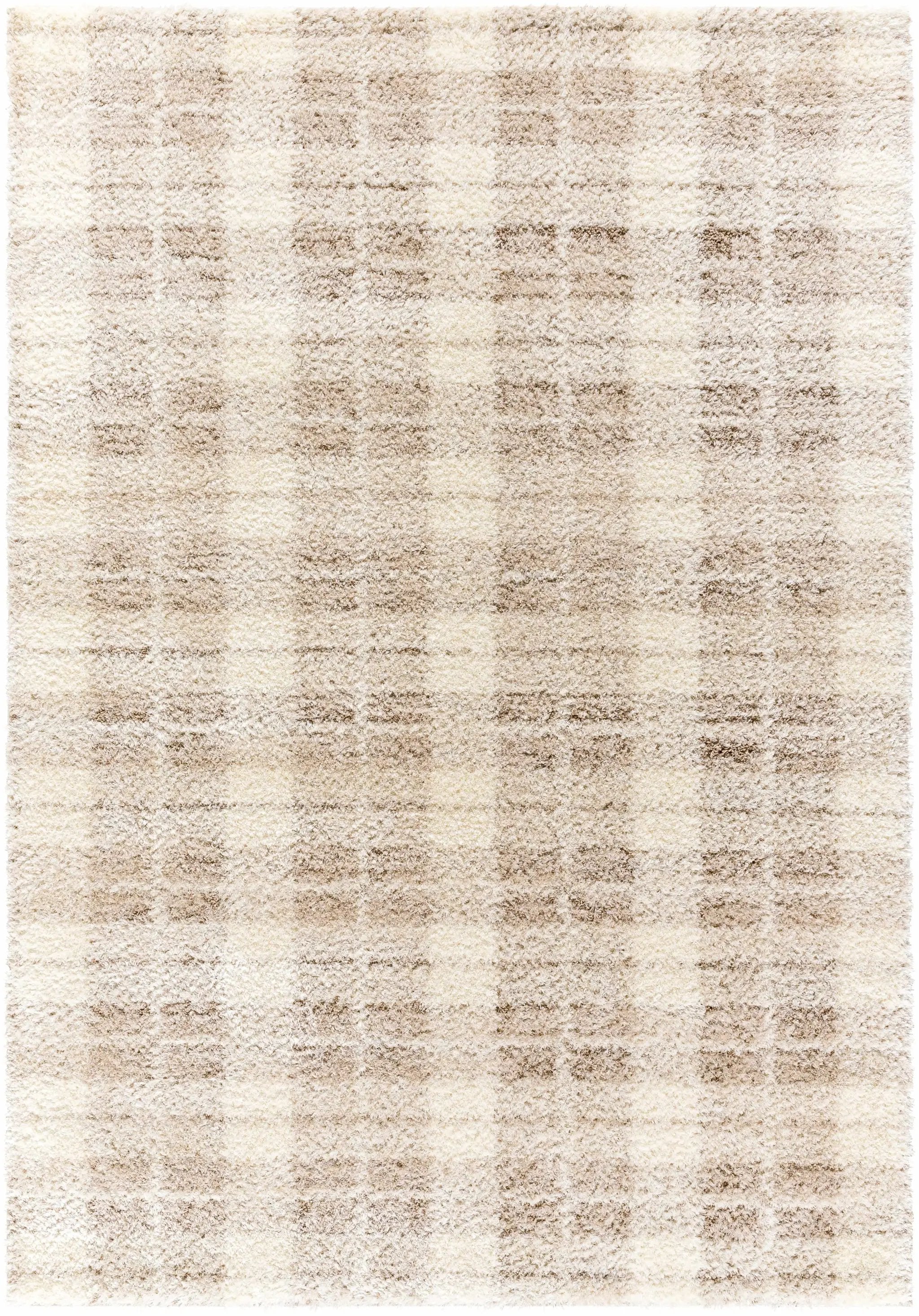 Anfisa Cream Luxe Shag Area Rug by Boutique Rugs