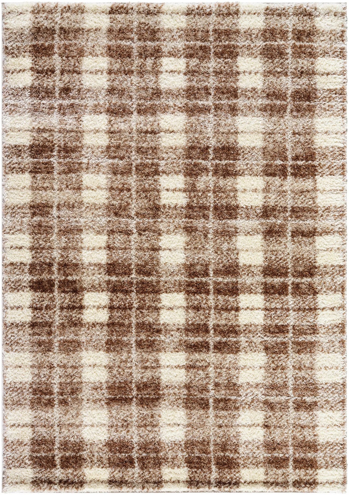 Anfisa Beige Luxe Shag Area Rug by Boutique Rugs
