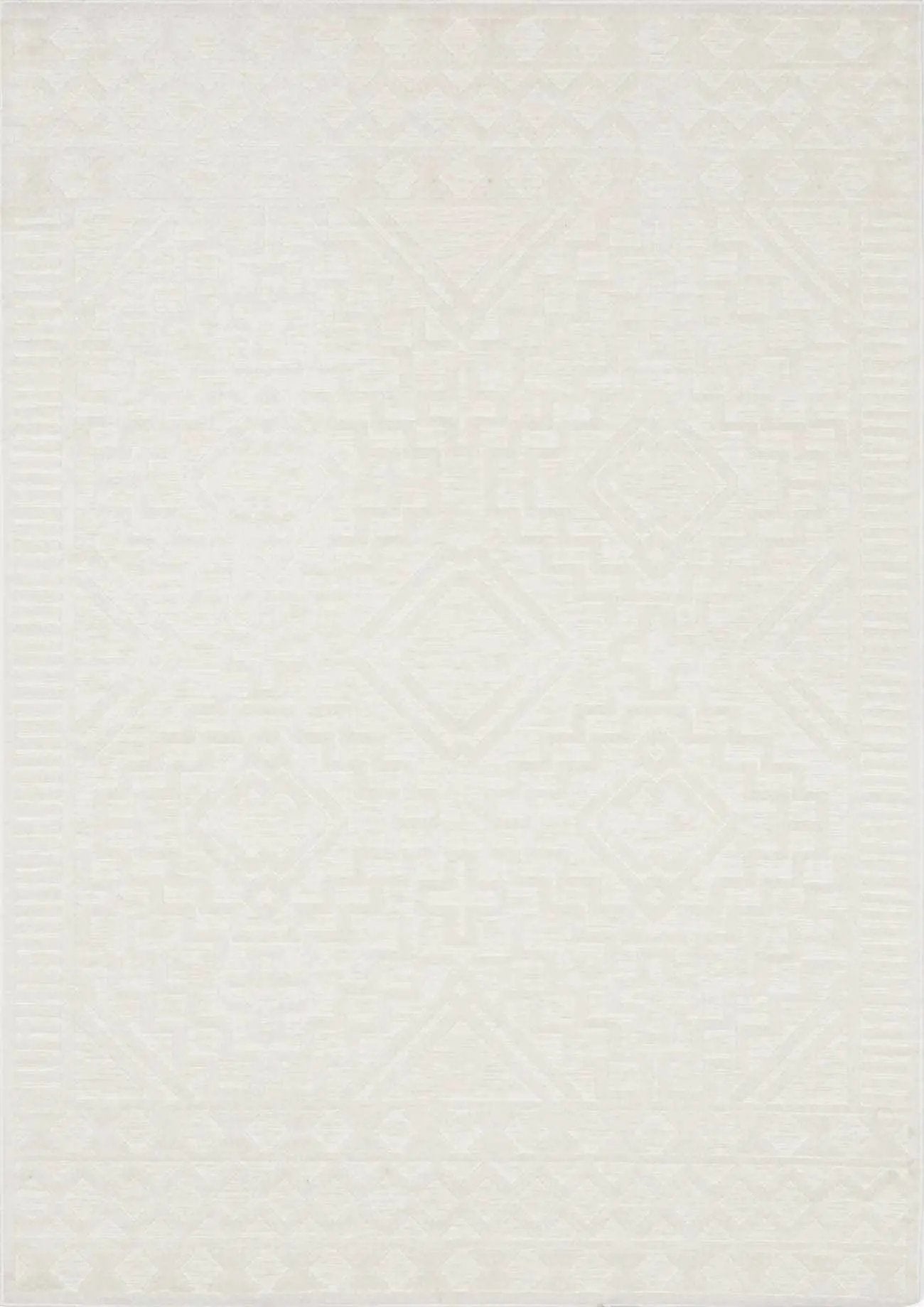 Plumtree 3D White Outdoor Rug by Boutique Rugs