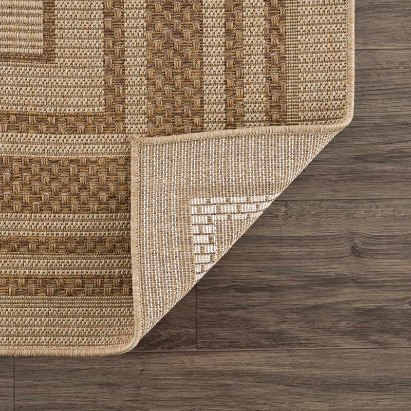 Isoko Bordered Faux Jute Outdoor Rug by Boutique Rugs