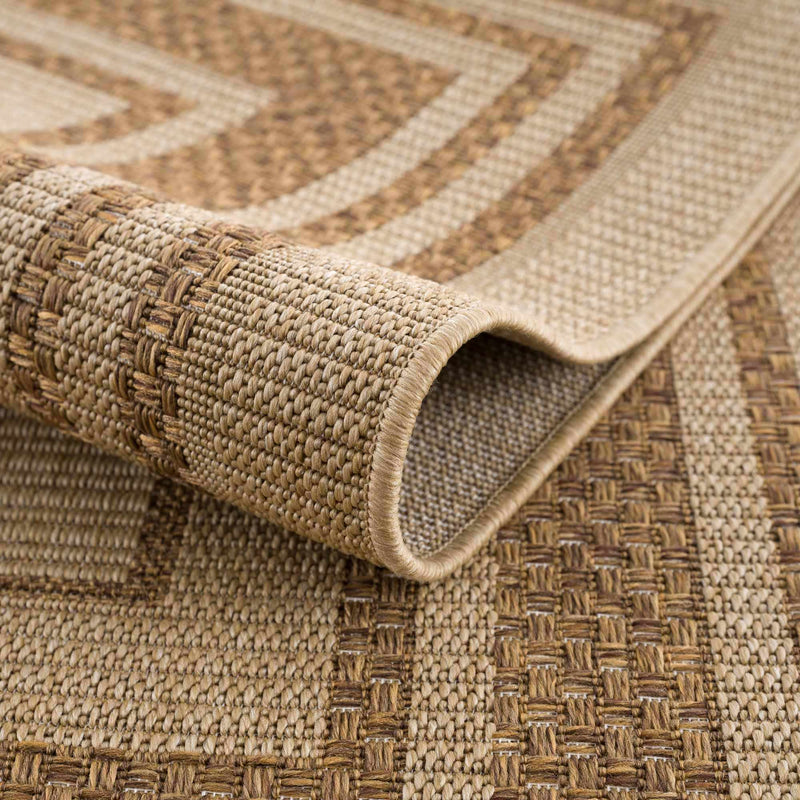 Isoko Bordered Faux Jute Outdoor Rug by Boutique Rugs