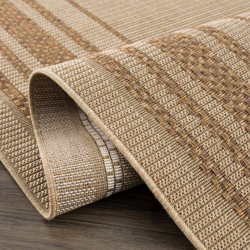 Isoko Bordered Faux Jute Outdoor Rug by Boutique Rugs