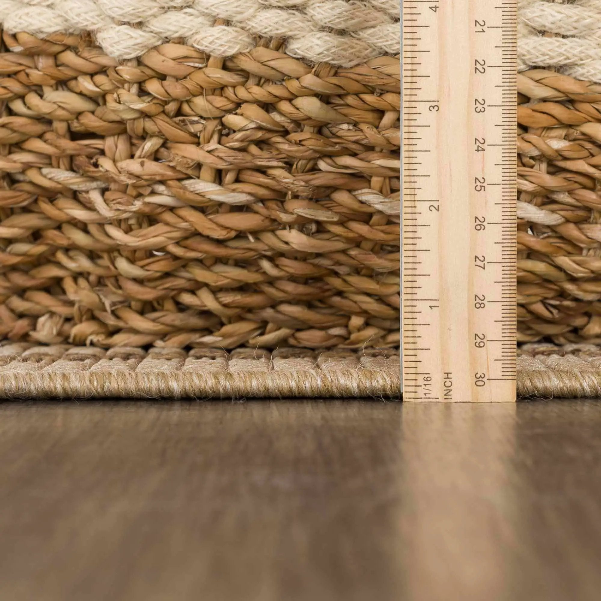 Isoko Bordered Faux Jute Outdoor Rug by Boutique Rugs