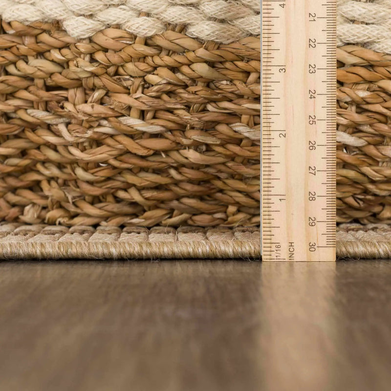 Isoko Bordered Faux Jute Outdoor Rug by Boutique Rugs