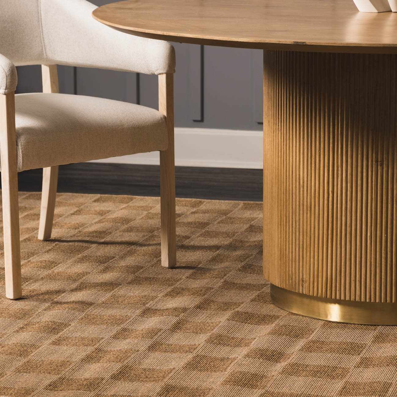 Kuval Checkered Brown Outdoor Rug by Boutique Rugs