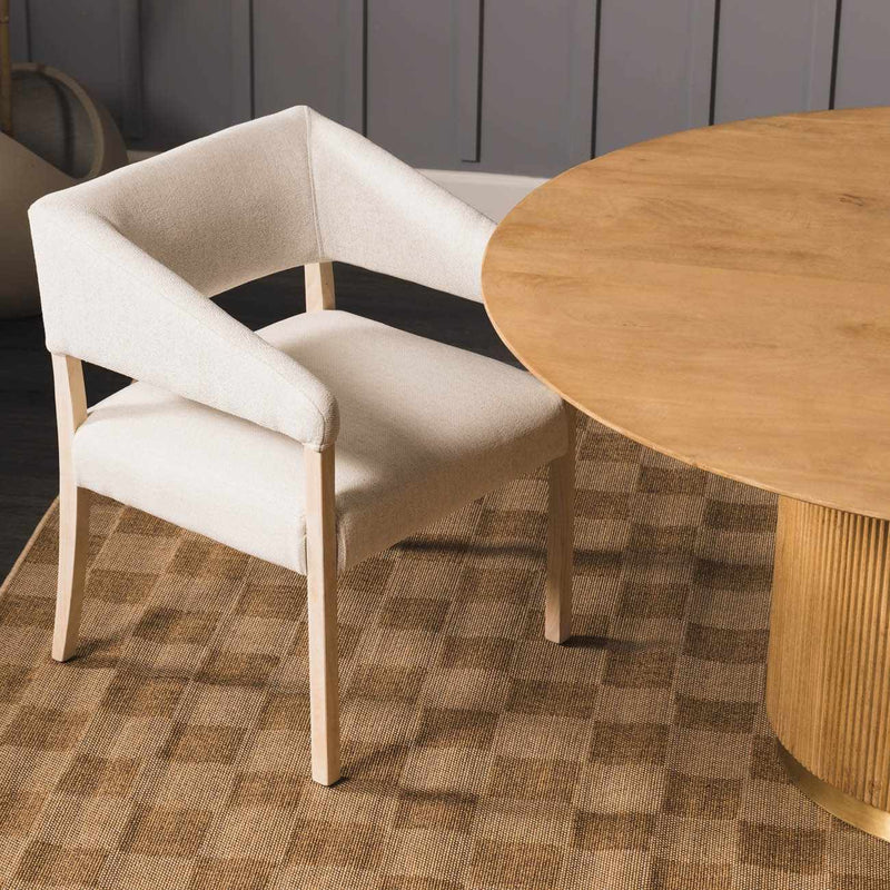 Kuval Checkered Brown Outdoor Rug by Boutique Rugs