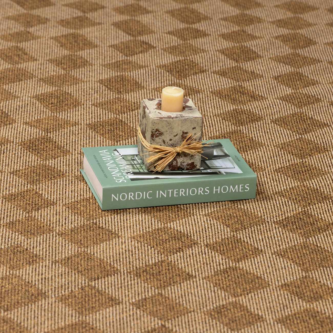 Kuval Checkered Brown Outdoor Rug by Boutique Rugs