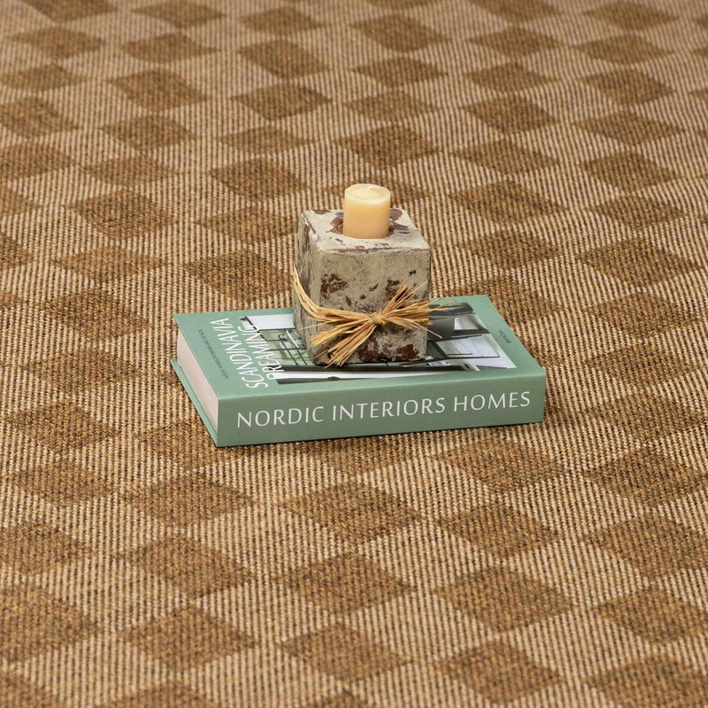 Kuval Checkered Brown Outdoor Rug by Boutique Rugs