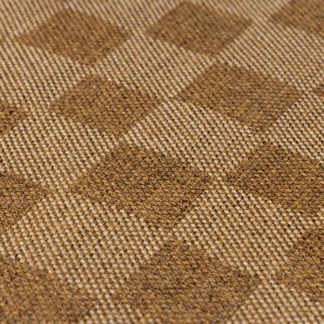 Kuval Checkered Brown Outdoor Rug by Boutique Rugs