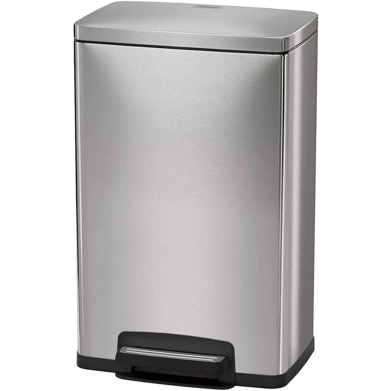 13-Gallon Kitchen Trash Can with Step Lid Stainless Steel by HomePacific
