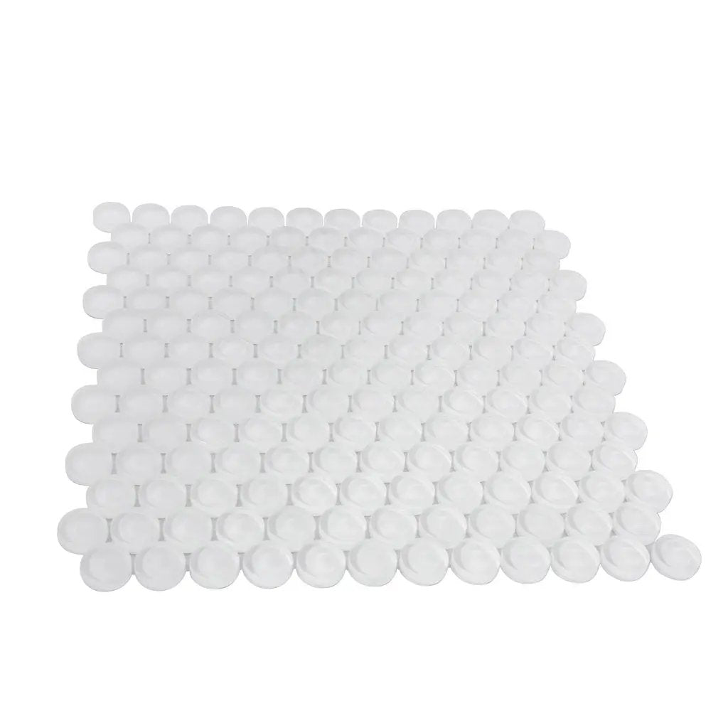 White 12x12 Glossy Penny Round Glass Mosaic Tile (5 pack, 5 sq ft/case) by Apollo Tile