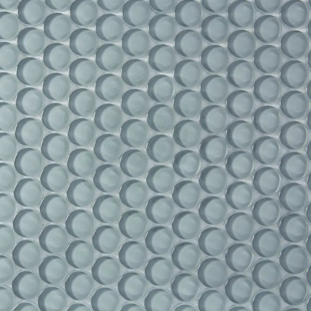 Stone Blue 12x12 Glossy Penny Round Glass Mosaic Tile (5 pack, 5 sq ft/case) by Apollo Tile