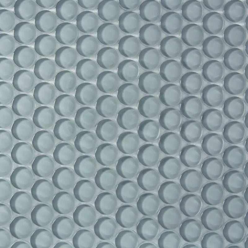 Stone Blue 12x12 Glossy Penny Round Glass Mosaic Tile (5 pack, 5 sq ft/case) by Apollo Tile