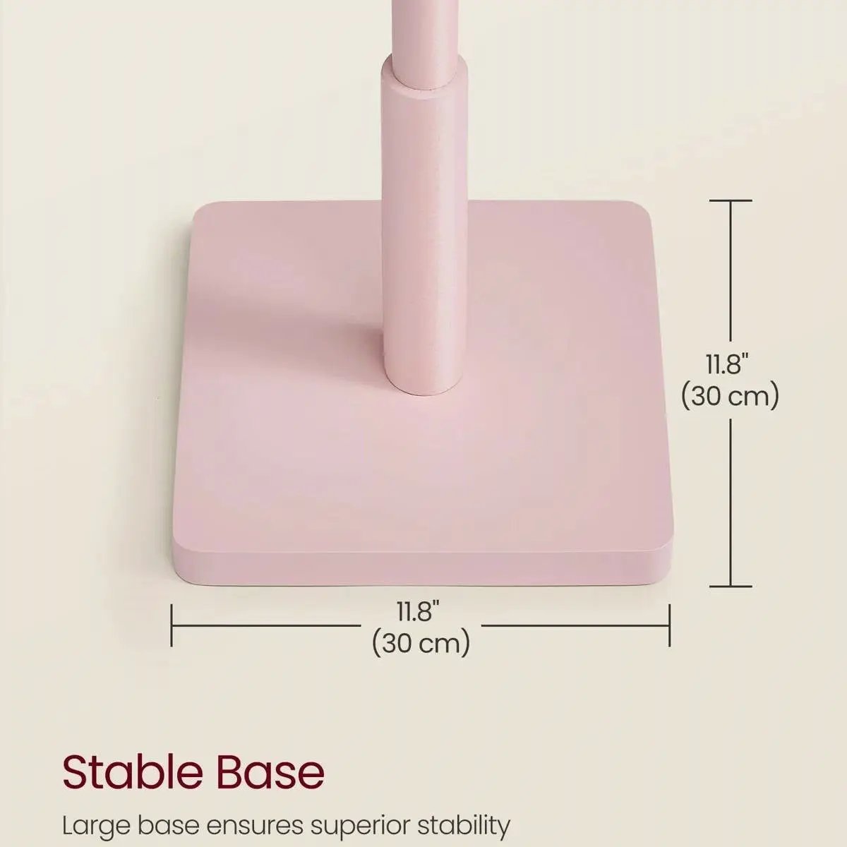 Modern Solid Wood Coat Rack Entryway Hall Tree Hat Stand in Pink by HomePacific
