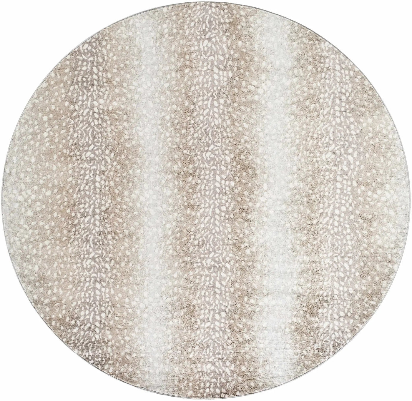 Pointblank Tan Leopard Print Rug by Boutique Rugs