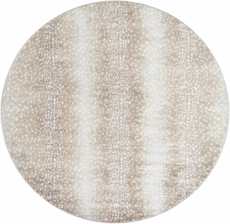 Pointblank Tan Leopard Print Rug by Boutique Rugs