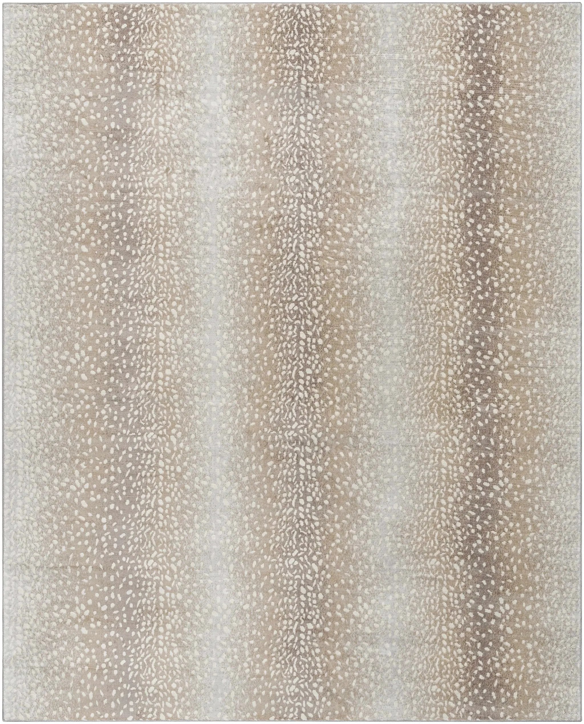 Pointblank Tan Leopard Print Rug by Boutique Rugs
