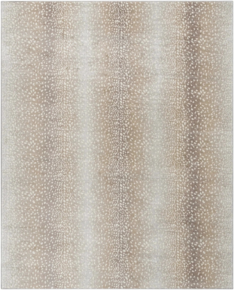 Pointblank Tan Leopard Print Rug by Boutique Rugs