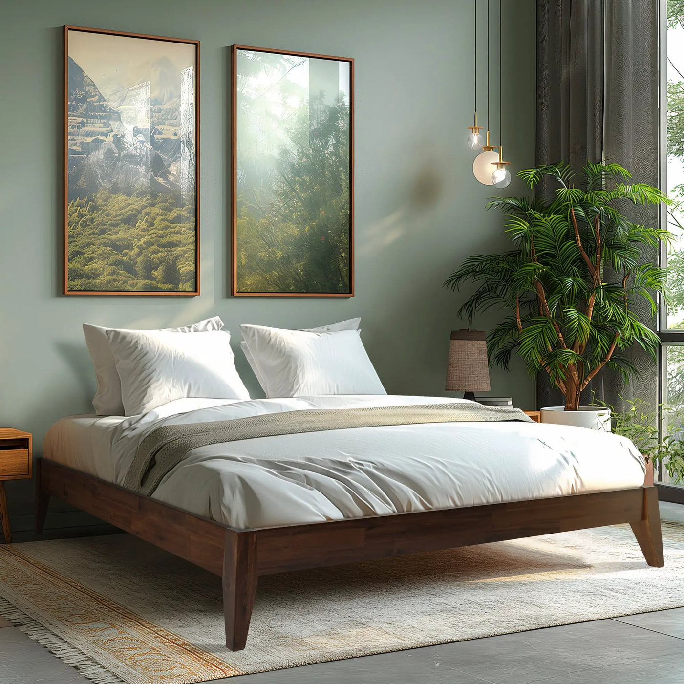 Mervyn Solid Wood Bed Frame by Megsu