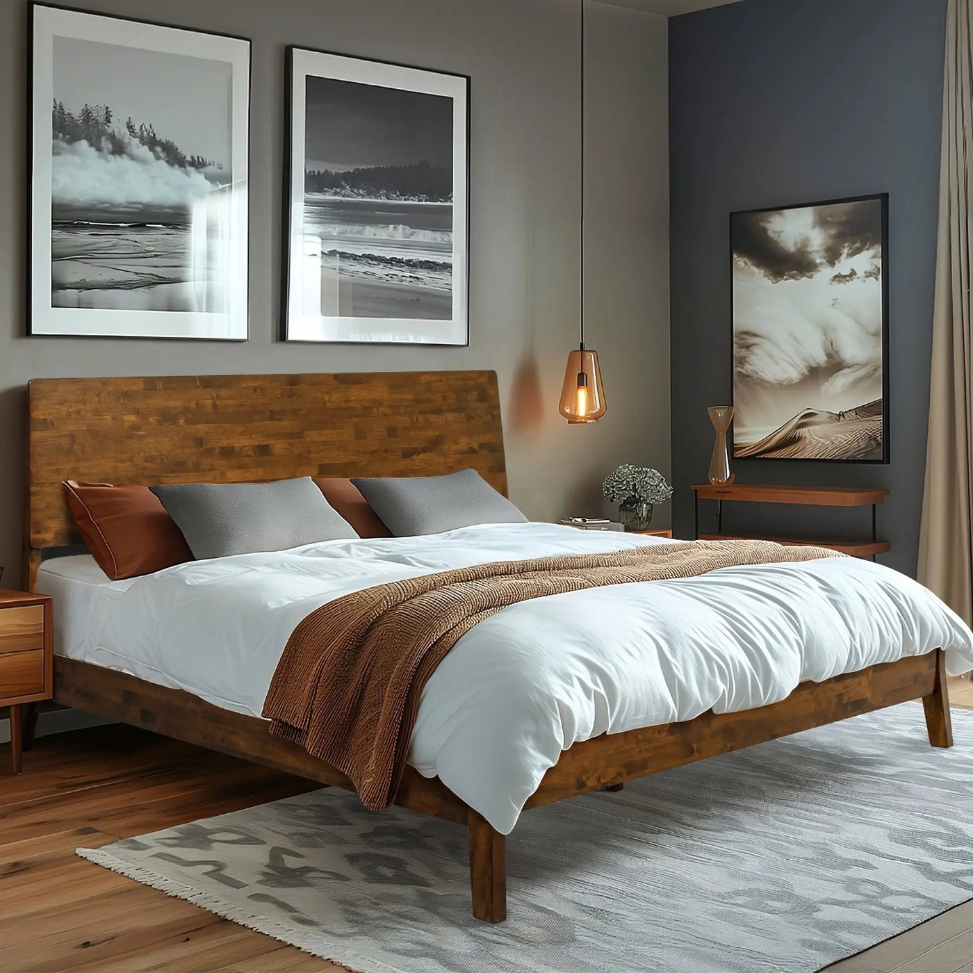 Serenity Solid Wood Bed Frame by Megsu