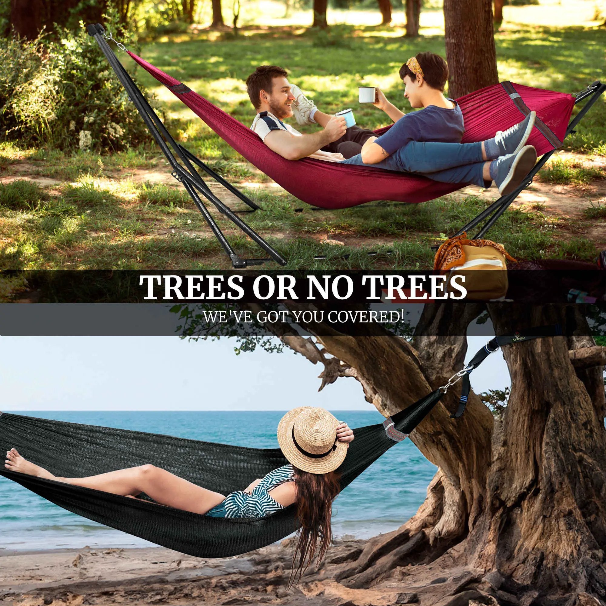 Tranquillo Comfort Set Original Hammock Stand for Ultimate Relaxation by Megsu