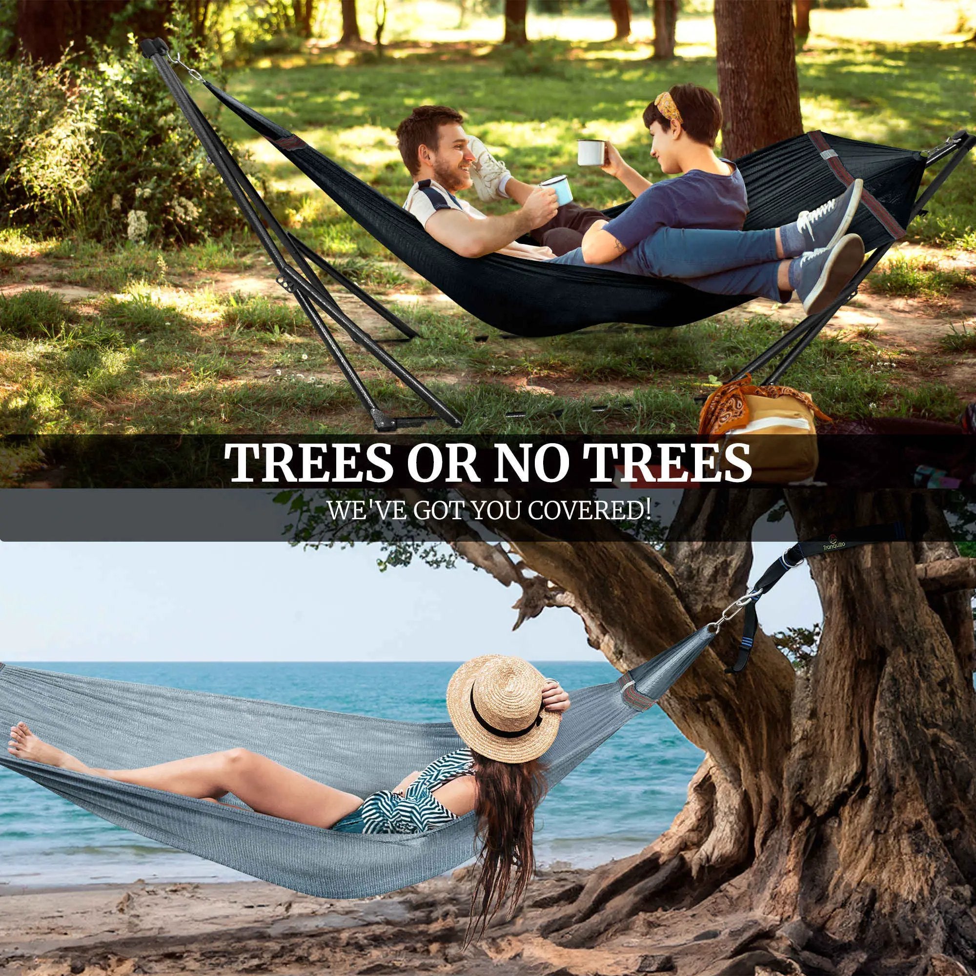 Tranquillo Comfort Set Original Hammock Stand for Ultimate Relaxation by Megsu