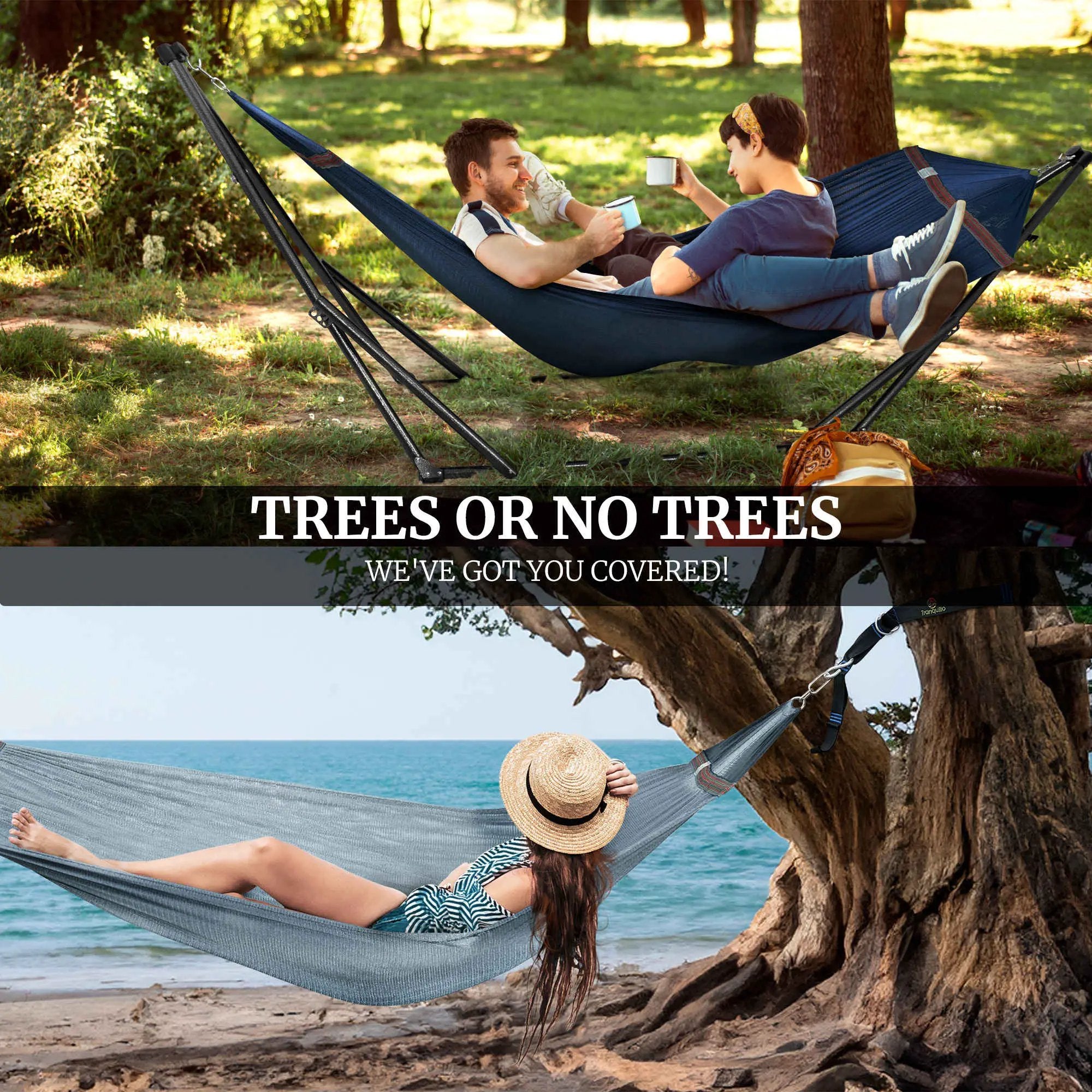 Tranquillo Comfort Set Original Hammock Stand for Ultimate Relaxation by Megsu