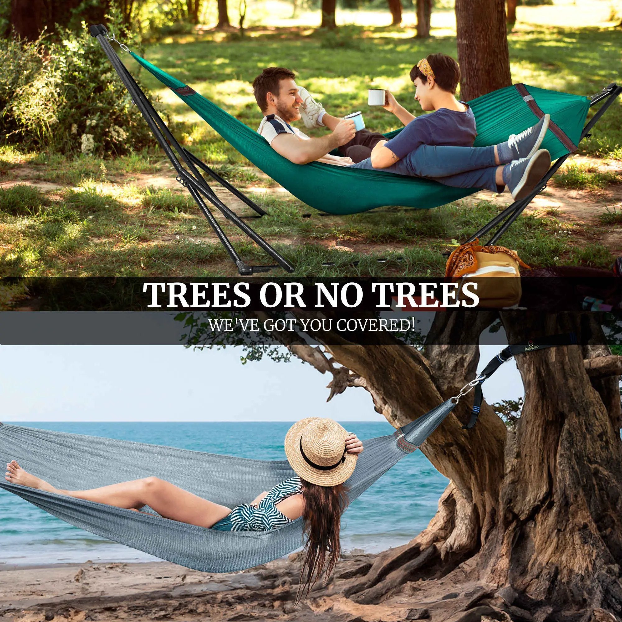 Tranquillo Comfort Set Original Hammock Stand for Ultimate Relaxation by Megsu
