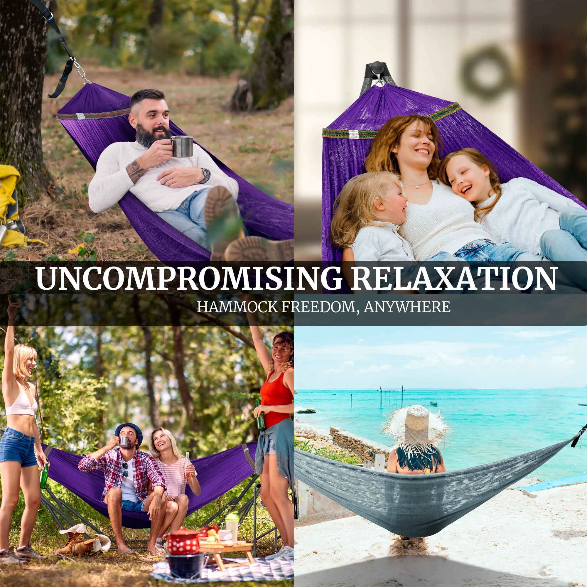 Tranquillo Comfort Set Original Hammock Stand for Ultimate Relaxation by Megsu