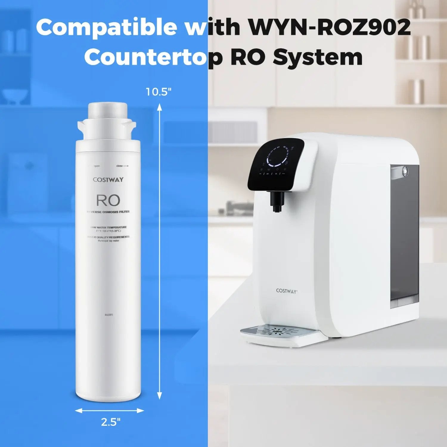 RO Filter Replacement for Countertop System 0.0001 Micron by DirectDeals