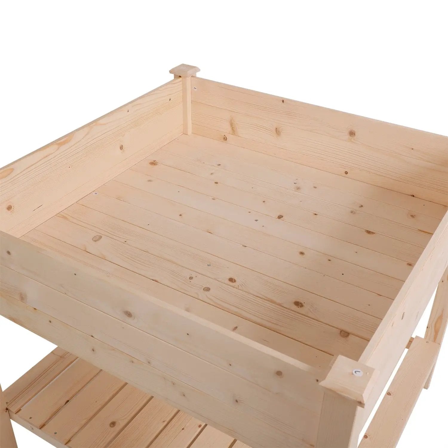 FarmHome Square Fir Wooden Raised Garden Planter Box by HomePacific