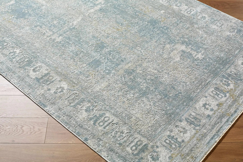 Pryce Blue Gray Thick Luxe Boutique Rug by Boutique Rugs