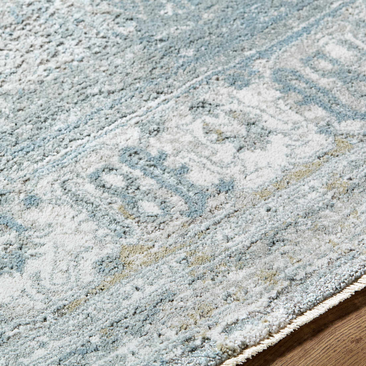 Pryce Blue Gray Thick Luxe Boutique Rug by Boutique Rugs
