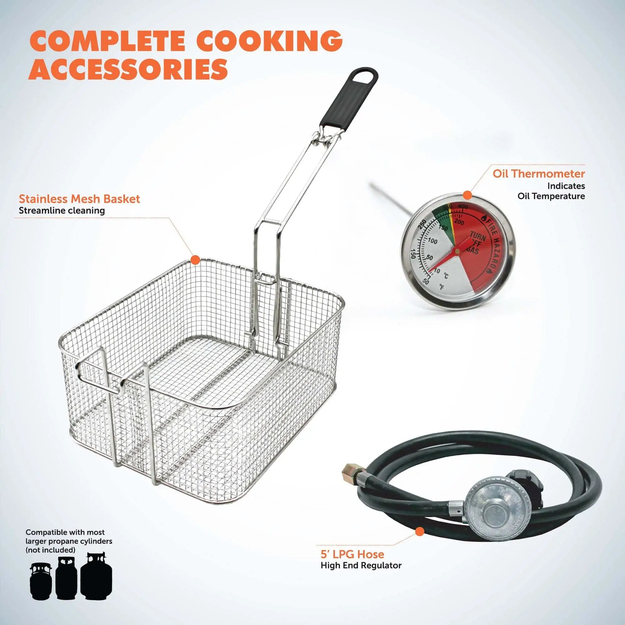 Flame King Proleo Portable Propane Deep Fryer by Flame King Products