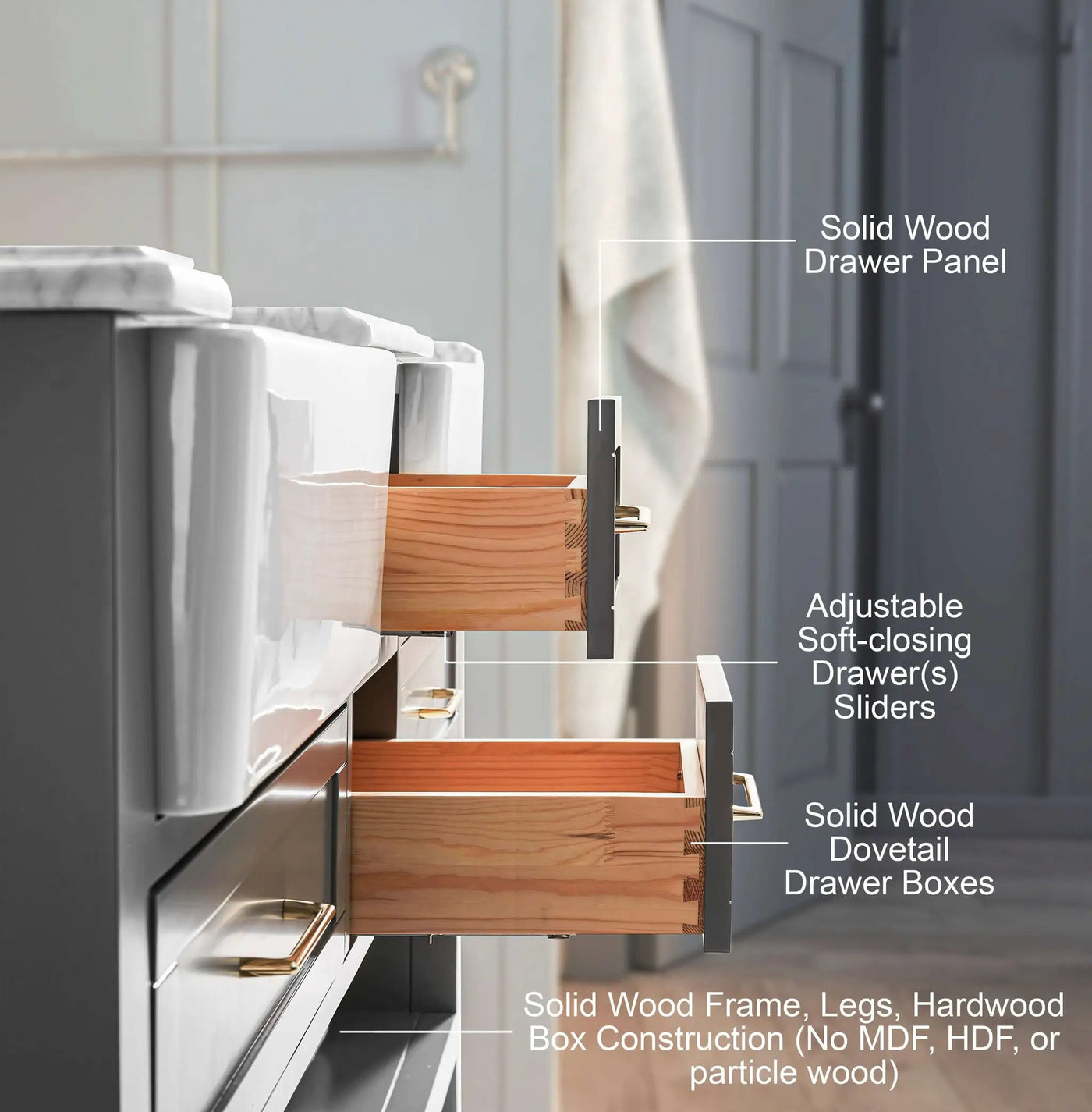 Hayley 60" Bath Vanity Set by Ancerre Designs