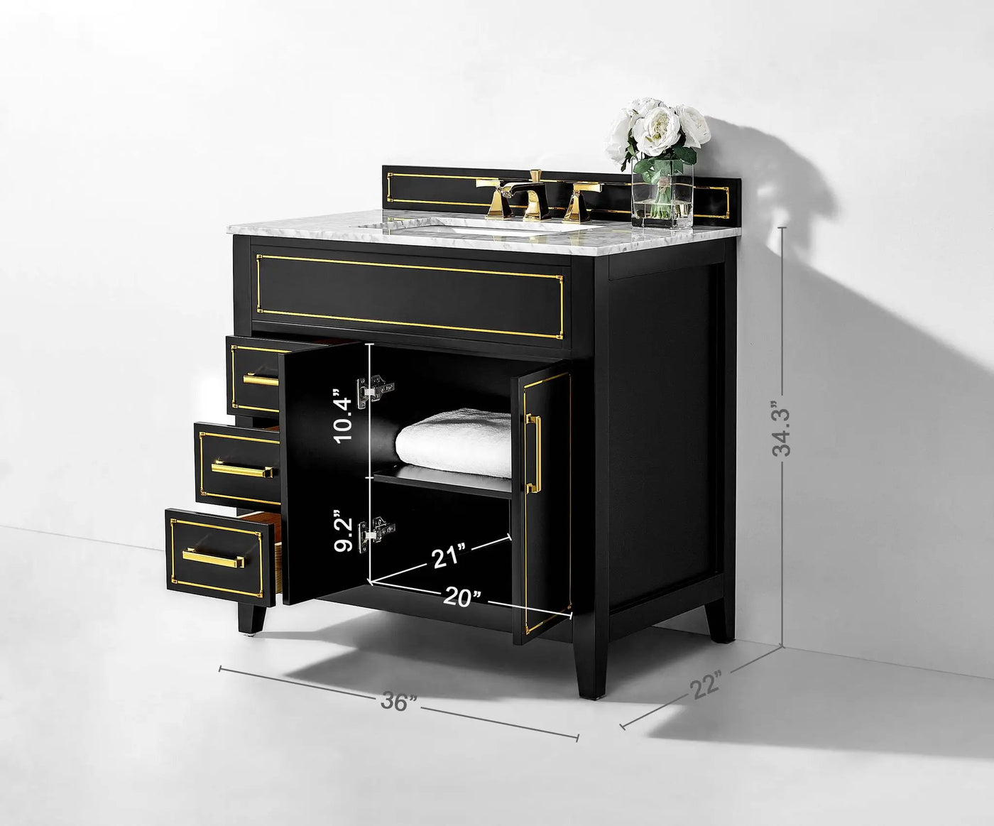 Aspen 36" Bath Vanity Set by Ancerre Designs