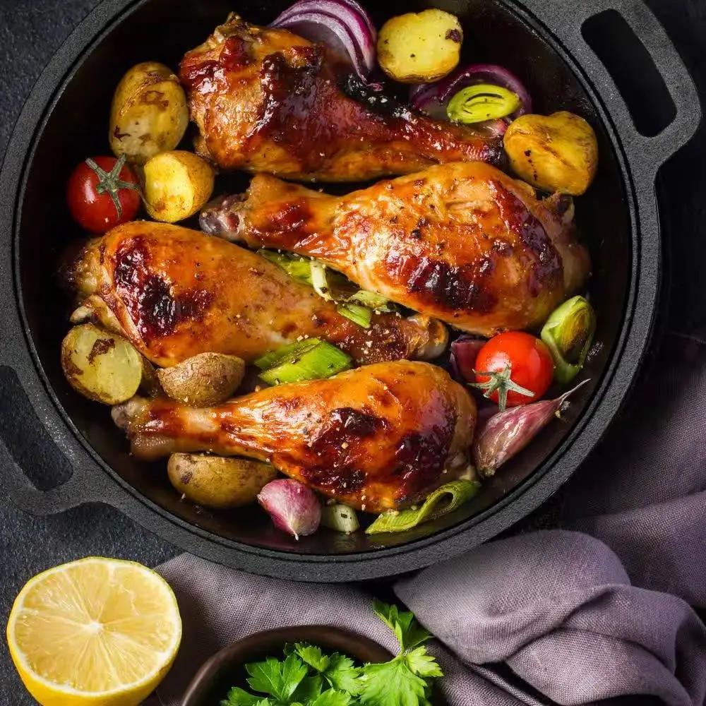 Cast Iron 5-Quart Pre-Seasoned Dutch Oven with 2-in-1 Skillet Lid 10.25-inch by HomePacific