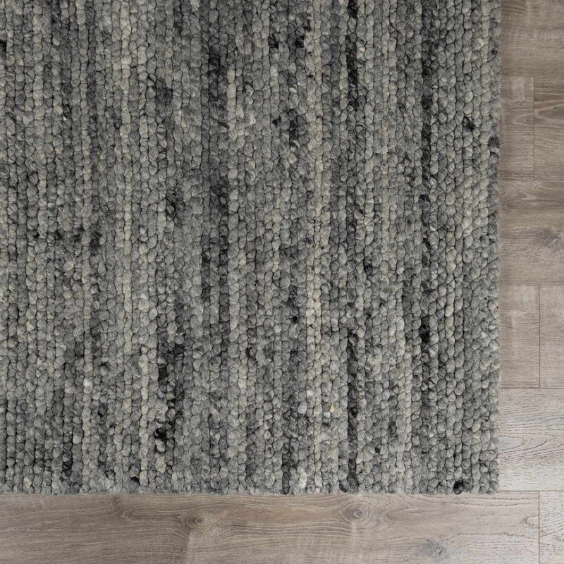 Olisa Charcoal Wool Area Rug by Boutique Rugs