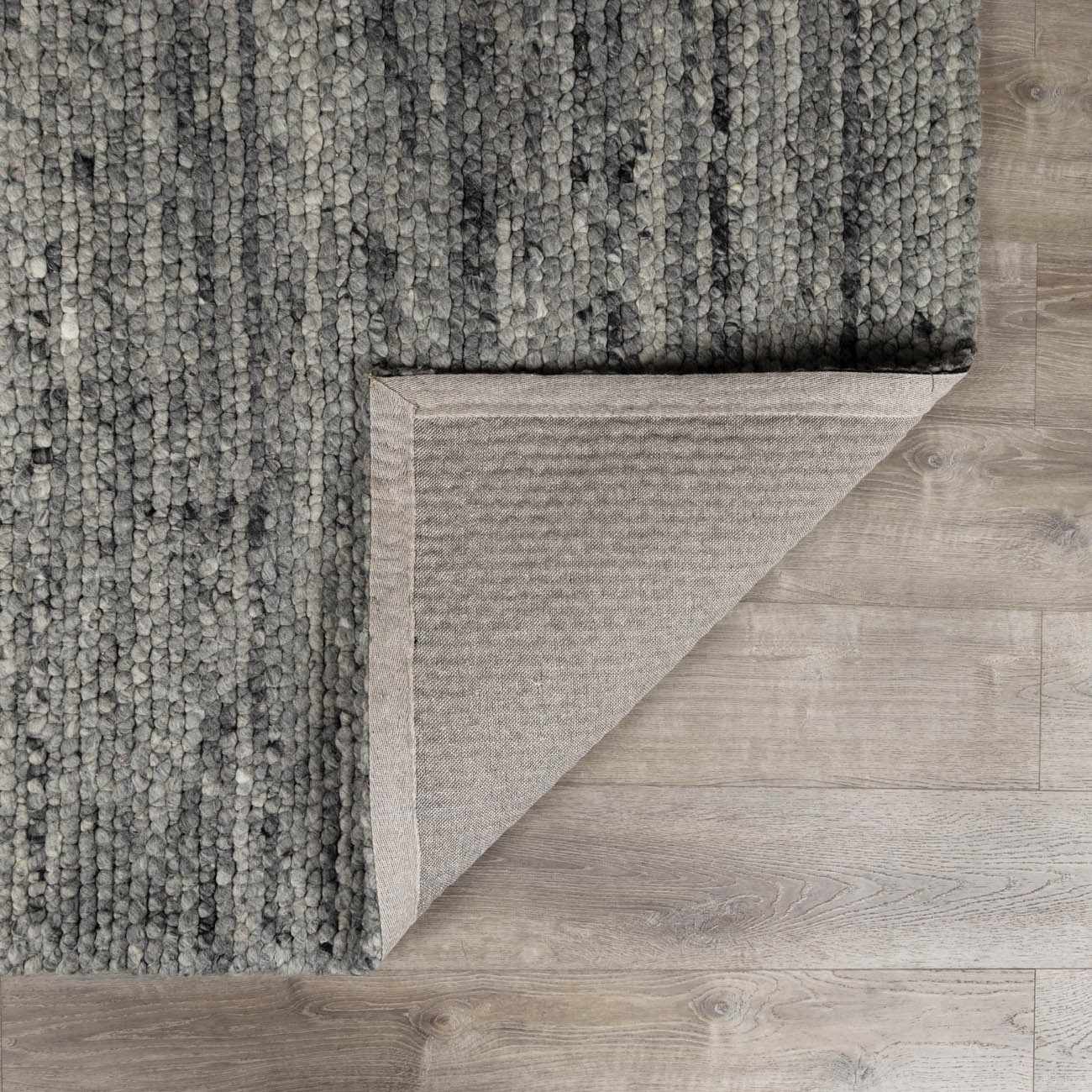 Olisa Charcoal Wool Area Rug by Boutique Rugs