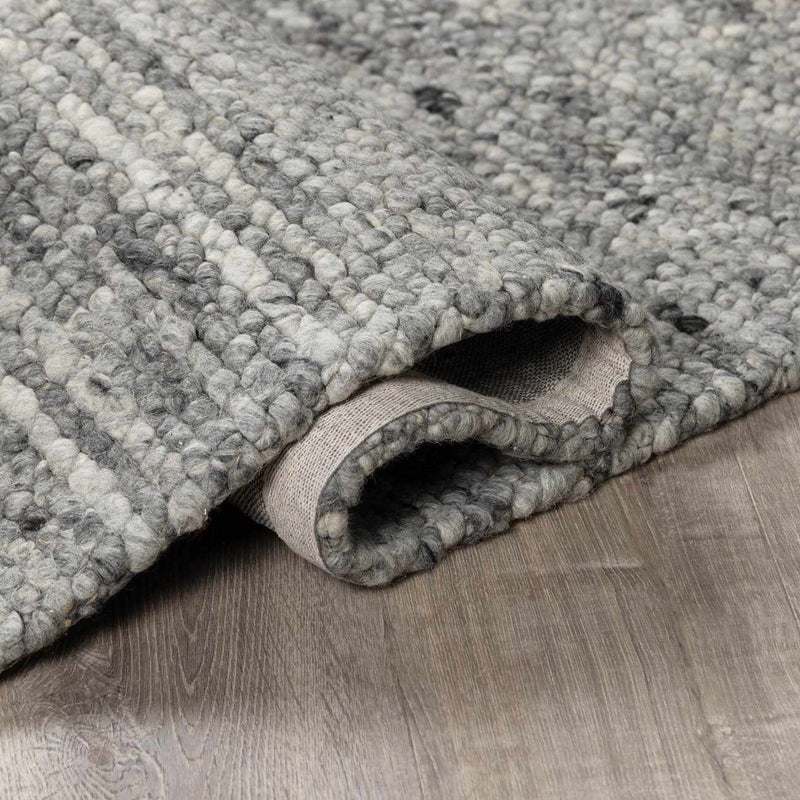 Olisa Charcoal Wool Area Rug by Boutique Rugs