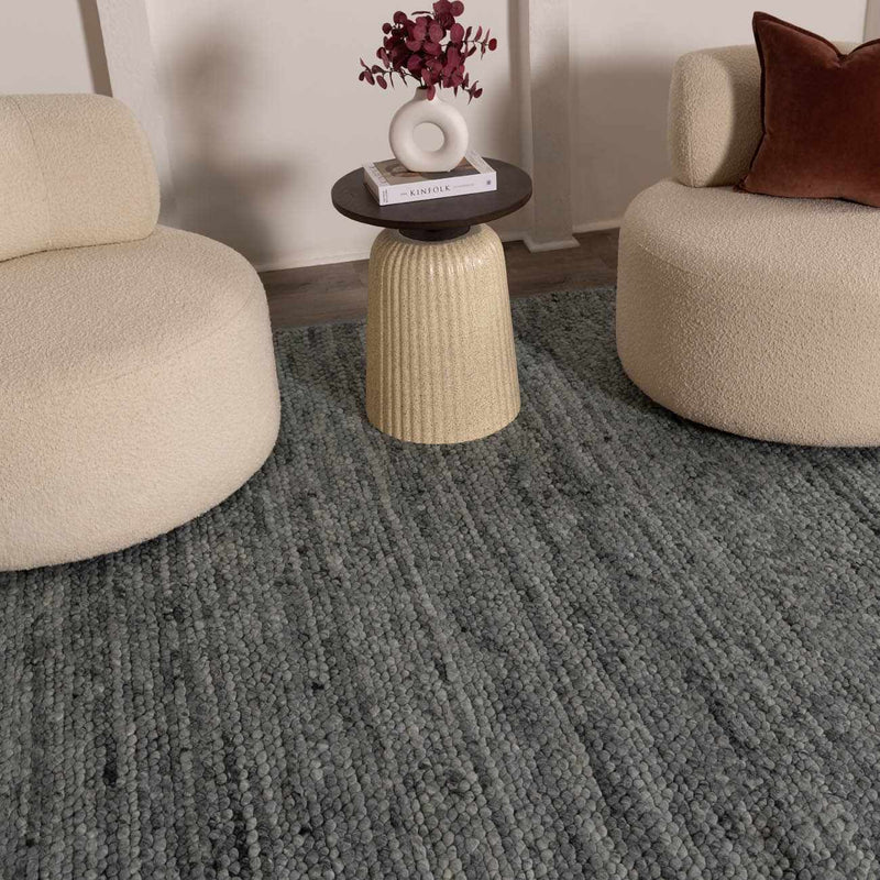 Olisa Charcoal Wool Area Rug by Boutique Rugs