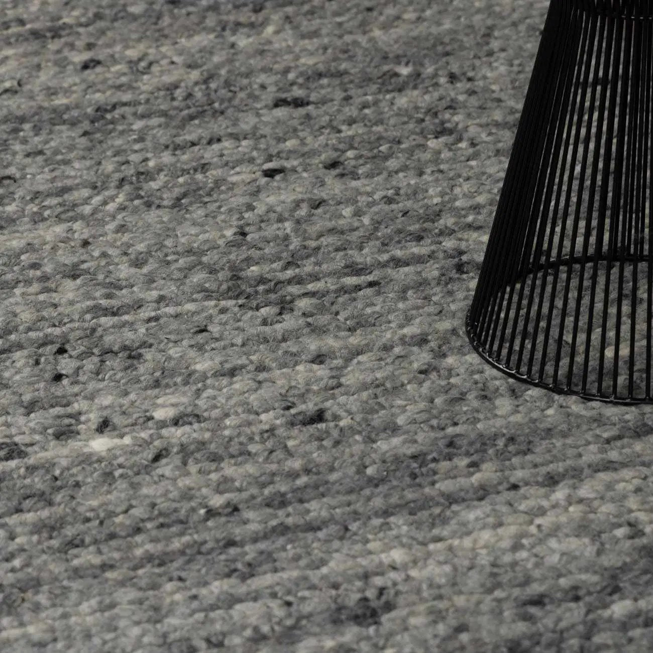 Olisa Charcoal Wool Area Rug by Boutique Rugs