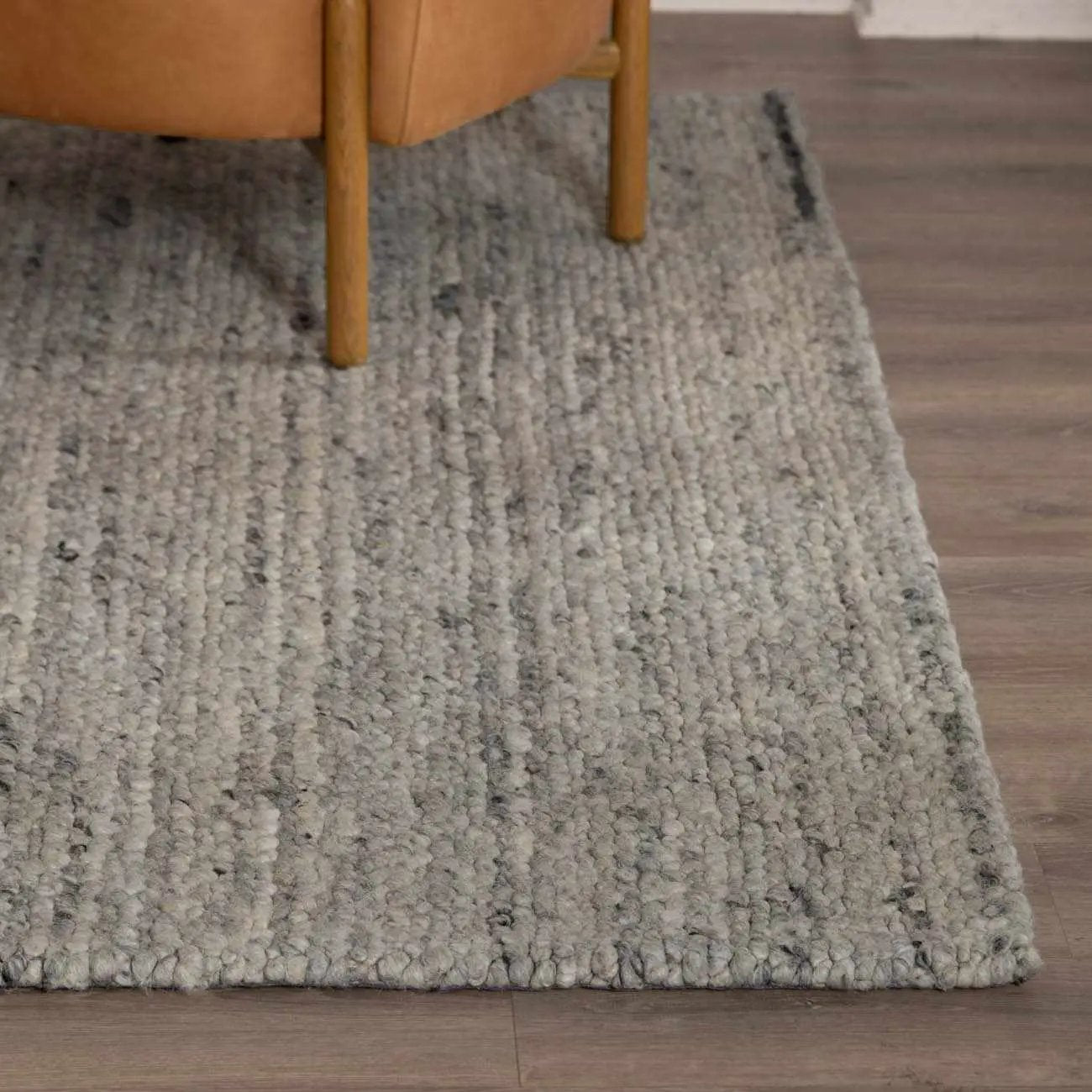 Olisa Gray Wool Area Rug by Boutique Rugs